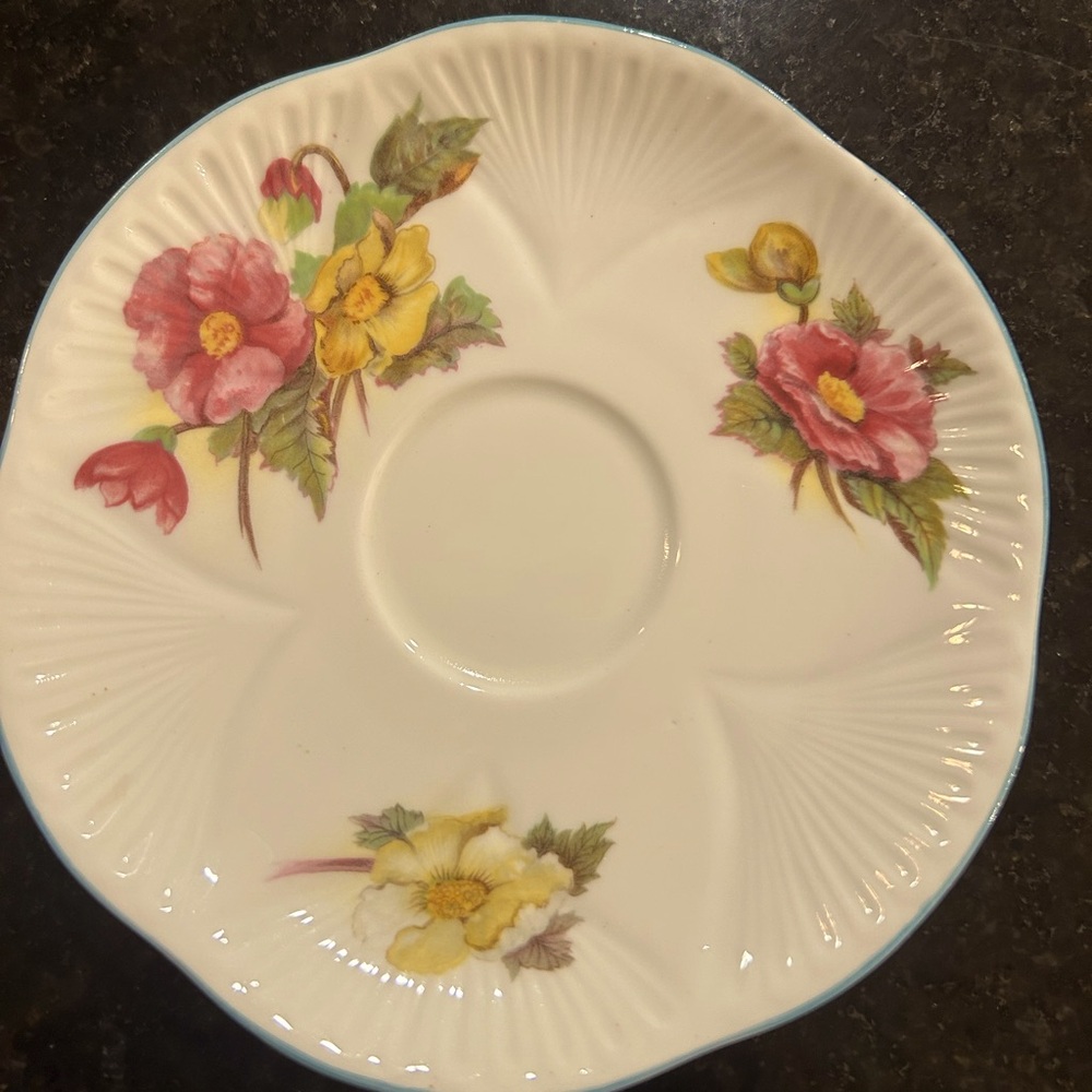 Vintage Shelley China - England in Begonia Pattern.